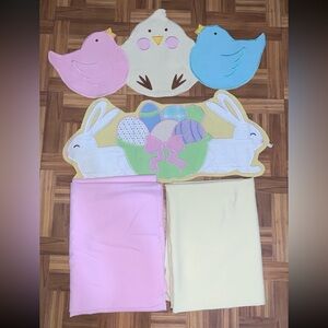 SOLD - Easter Themed Table runners & table cloth bundle of 4 Easter decoration’s